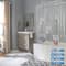 Bath Bliss Heavyweight PEVA Shower Liner with 5 Mesh Pockets